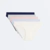 5 slip classici in misto cotone
