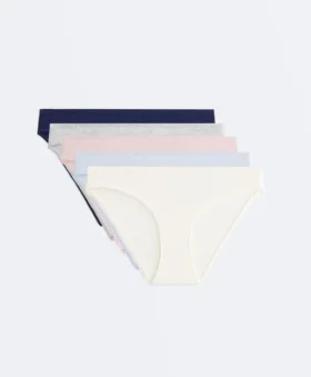 5 slip classici in misto cotone