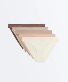 5 slip classici in misto cotone