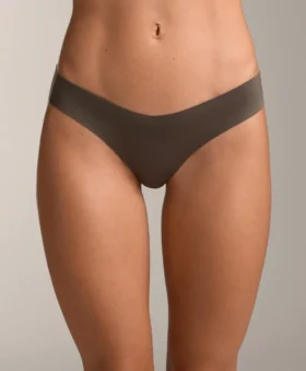5 slip classici invisibili in misto poliammide con taglio a V
