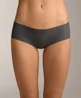 5 slip hipster leggeri in misto poliammide a costine con taglio laser invisibile