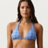 Bikini a collo allacciato a quadretti Bikini a collo allacciato a quadretti