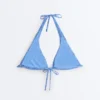 Bikini a collo allacciato a quadretti Bikini a collo allacciato a quadretti