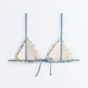 Bikini a triangolo con onde a contrasto all’uncinetto Bikini a triangolo con onde a contrasto all’uncinetto