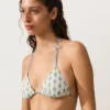 Bikini a triangolo con onde a contrasto all’uncinetto Bikini a triangolo con onde a contrasto all’uncinetto