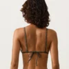 Bikini a triangolo in jacquard effetto lavato Bikini a triangolo in jacquard effetto lavato