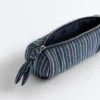 Borsa da toilette a righe con nodo
