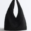 Borsa in nylon a pieghe Borsa in nylon a pieghe