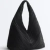 Borsa in nylon a pieghe Borsa in nylon a pieghe