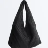 Borsa in nylon a pieghe Borsa in nylon a pieghe