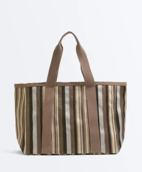 Borsa shopper a righe