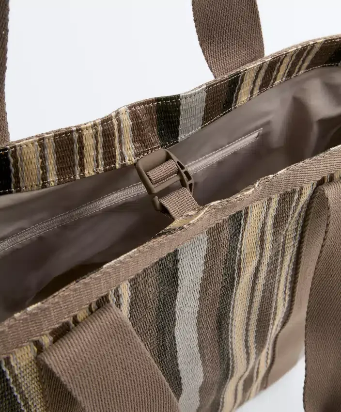 Borsa shopper a righe Borsa shopper a righe