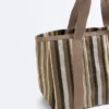 Borsa shopper a righe Borsa shopper a righe