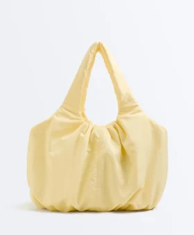 Borsa shopper arricciata