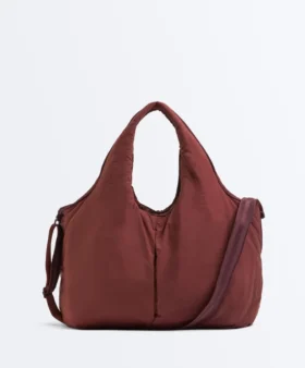 Borsa shopper con bordi a contrasto