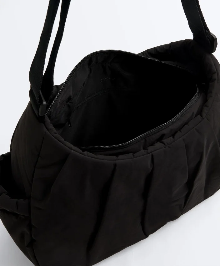 Borsa shopper con tasche laterali Borsa shopper con tasche laterali