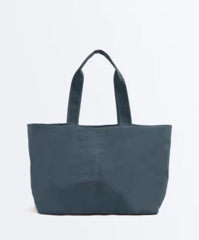 Borsa shopper morbida con cerniera