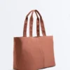 Borsa shopper morbida con cerniera Borsa shopper morbida con cerniera