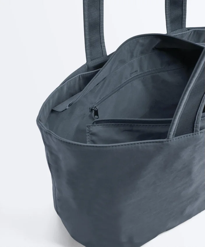 Borsa shopper morbida con cerniera Borsa shopper morbida con cerniera