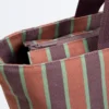 Borsa tote in tela a righe Borsa tote in tela a righe