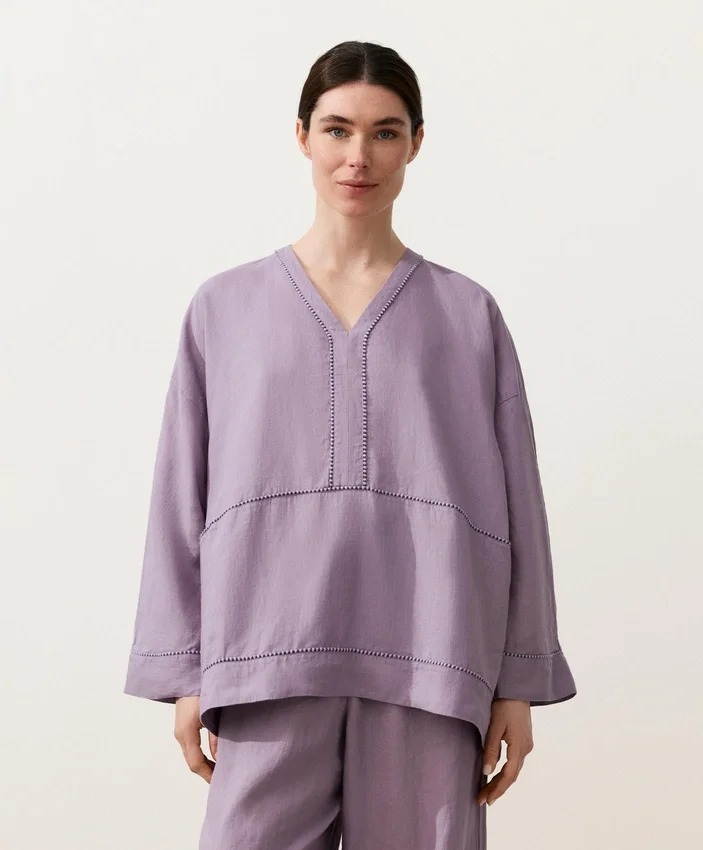 Caftani camicia in 100% lino Caftani camicia in 100% lino