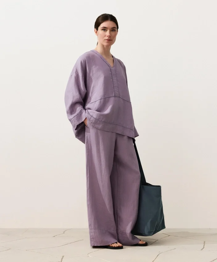Caftani camicia in 100% lino Caftani camicia in 100% lino