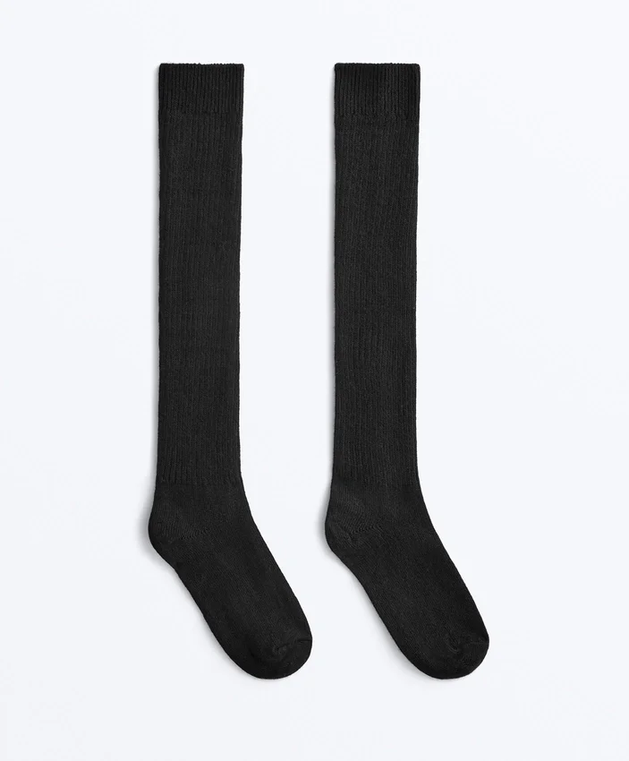 Calze lunghe 18% cashmere 13% lana Calze lunghe 18% cashmere 13% lana