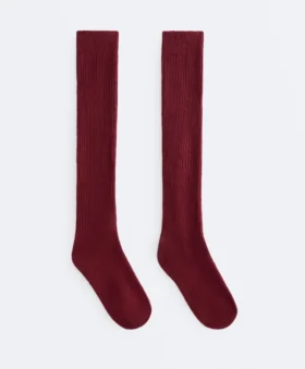 Calze lunghe 18% cashmere 13% lana