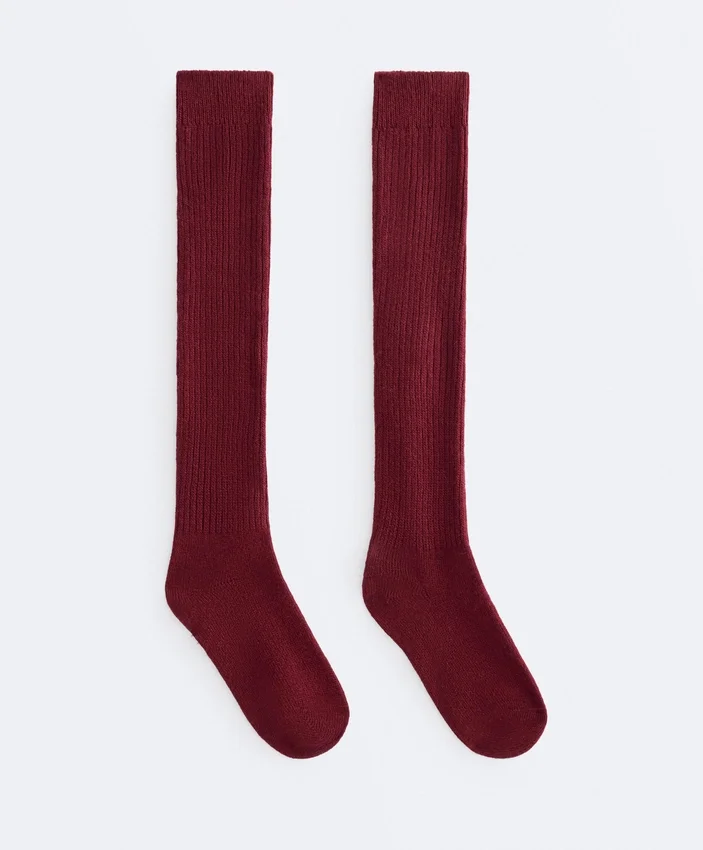 Calze lunghe 18% cashmere 13% lana Calze lunghe 18% cashmere 13% lana