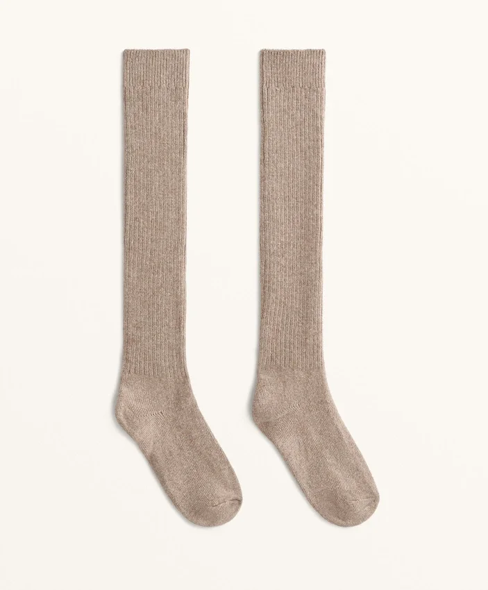 Calze lunghe 18% cashmere 13% lana Calze lunghe 18% cashmere 13% lana