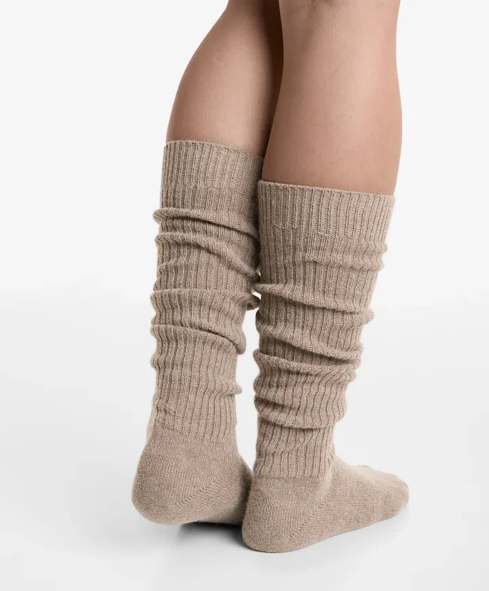 Calze lunghe 18% cashmere 13% lana Calze lunghe 18% cashmere 13% lana