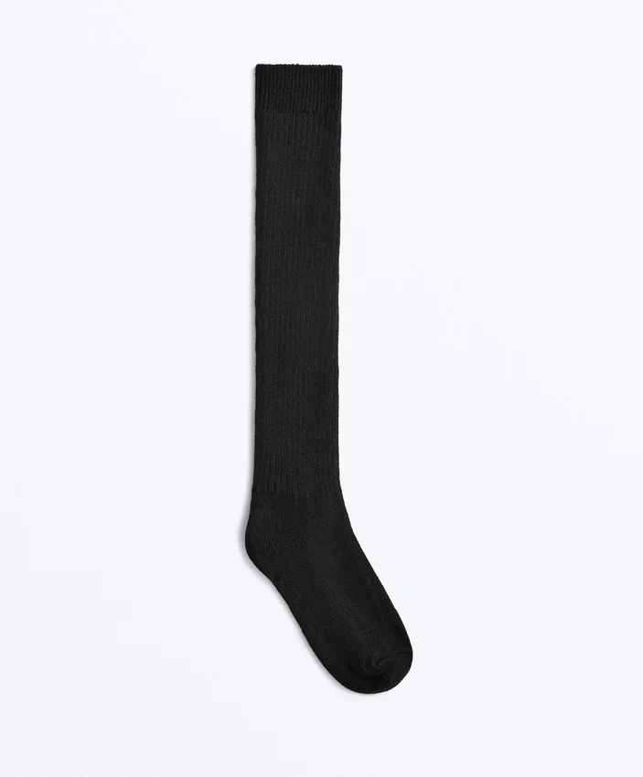Calze lunghe 18% cashmere 13% lana Calze lunghe 18% cashmere 13% lana