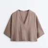 Camicie a maniche corte in 100% lino