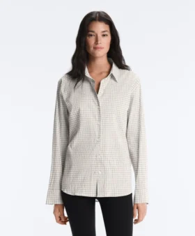 Camicie a maniche lunghe a quadri in misto cotone