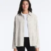 Camicie a maniche lunghe a quadri in misto cotone