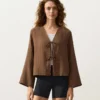 Camicie a maniche lunghe con lacci, 100% cotone