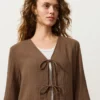 Camicie a maniche lunghe con lacci, 100% cotone