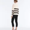 Camicie a maniche lunghe in maglia larga a righe 100% cotone