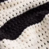 Camicie a maniche lunghe in maglia larga a righe 100% cotone