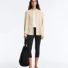 Camicie a righe in misto modal con colletto alla coreana