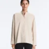 Camicie con colletto alla coreana in 100% cotone Camicie con colletto alla coreana in 100% cotone