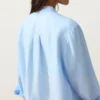 Camicie con colletto alla coreana in 100% lino