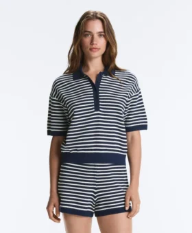 Camicie in maglia a righe 100% cotone