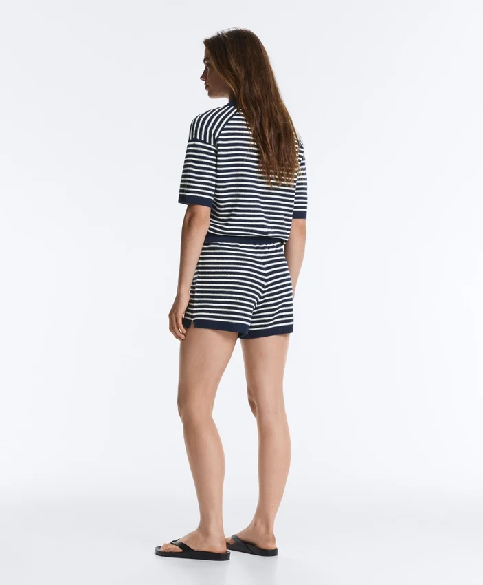 Camicie in maglia a righe 100% cotone Camicie in maglia a righe 100% cotone