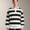 Camicie in piqué di cotone a righe Camicie in piqué di cotone a righe