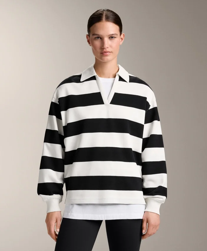 Camicie in piqué di cotone a righe Camicie in piqué di cotone a righe