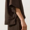 Camicie oversize a maniche corte in 100% lino Camicie oversize a maniche corte in 100% lino