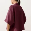 Camicie oversize a maniche corte in 100% lino Camicie oversize a maniche corte in 100% lino