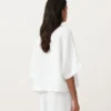 Camicie oversize a maniche corte in 100% lino Camicie oversize a maniche corte in 100% lino
