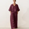 Camicie oversize a maniche corte in 100% lino Camicie oversize a maniche corte in 100% lino